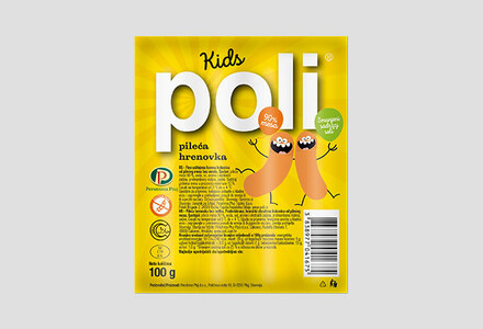 POLI kids pileca hrenovka 100g